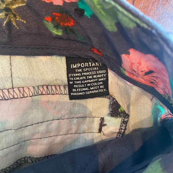 Larry Levine Vintage Rose Floral Pants - Picture 12 of 13